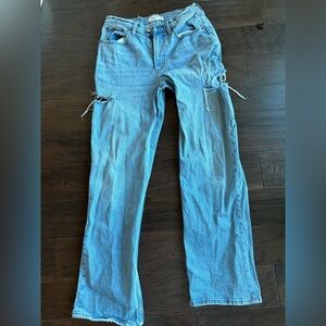 Abercrombie & Fitch Light Blue Denim Jeans the baggy mid rise